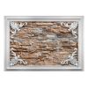 Papier peint intissé Fonds et Dessins Brick in the Frame (Brown)