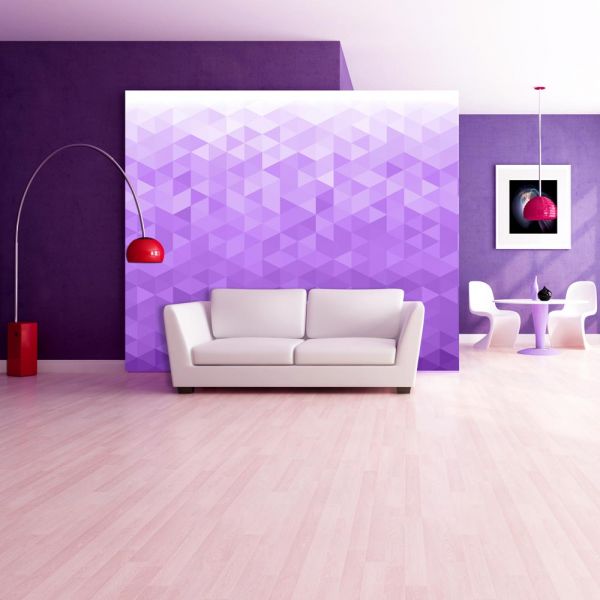 Papier peint intissé Fonds et Dessins Violet pixel