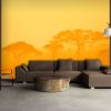 Papier peint intissé Paysages Orange savanna