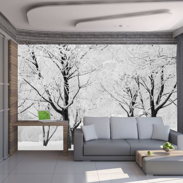 Papier peint intissé Paysages Arbres - paysage d'hiver