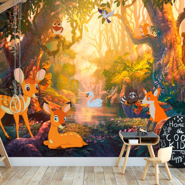 Papier peint intissé Pour enfants Animals in the Forest