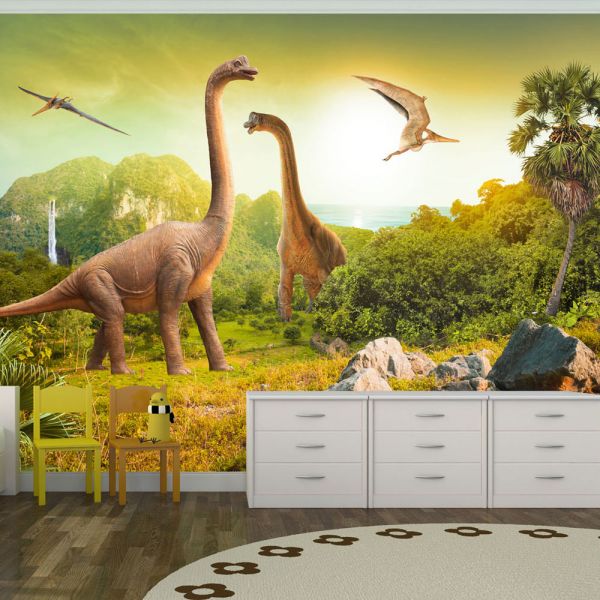 Papier peint intissé Pour enfants Dinosaurs