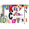 Papier peint intissé Textes Keep Calm and Design