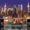 Papier peint intissé Ville et Architecture NYC: Night City