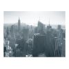 Papier peint intissé Ville et Architecture Panorama de New York en noir et blanc