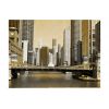Papier peint intissé Ville et Architecture Chicago's bridge (vintage effect)