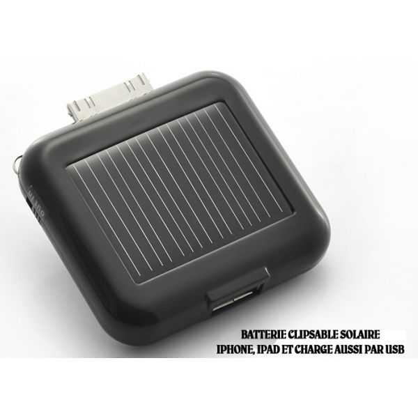 Chargeur solaire clipsable Ipad Iphone