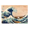 Papier peint intissé Vintage et Retro Hokusai: The Great Wave off Kanagawa (Reproduction)