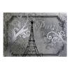 Papier peint intissé Vintage et Retro Vintage Paris - silver