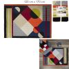 Tapis Patchwork multicolore en coton déco 120 x 170 cm