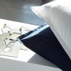 Taie d'oreiller 100% Percale de Coton Lavé 80 fils