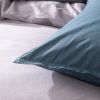 Taie d'oreiller 100% Percale de Coton Lavé 80 fils