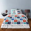 Parure de lit housse de couette avec taies d'oreiller 100% Coton 57 fils Ocean Bleu