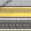 Housse de couette 220x240 + 2 taies d'oreiller 60x60 cm Coton Formas Yellow