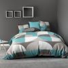 Housse de couette 140x200 + 1 taie d'oreiller 63x63 cm Polyester Knavy