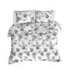 Housse de couette 220x240 + 2 taies d'oreiller 60x60 cm Coton Colin Grey