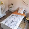 Housse de couette 140x200 + 1 taie d'oreiller 63x63 cm Coton Charlie