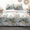 Housse de couette 220x240 + 2 taies d'oreiller 63x63 cm Coton Tropical