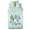 Housse de couette 140x200 + 1 taie d'oreiller 63x63 Coton Bio Save The Planet