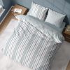 Housse de couette 220x240 + 2 taies d'oreiller 63x63 Lyocell et Coton Calanque