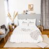 Housse de couette 220x240 + 2 taies d'oreiller 63x63 Coton Reves