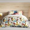 Housse de couette 220x240 + 2 taies d'oreiller 65x65 cm Coton Telia