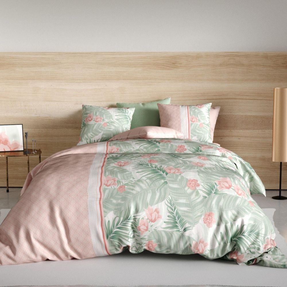 Taie d'oreiller rectangulaire percale de coton Protea