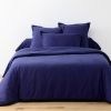 Housse de couette 200x200 cm + 2 taies d'oreiller 65x65 cm Coton Bleu