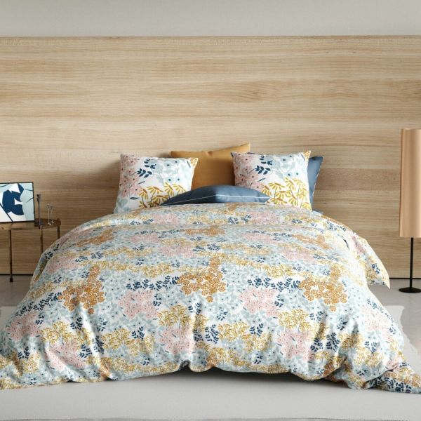 Housse de couette 240x260 cm + 2 taies d'oreiller 65x65 cm Coton Kahana