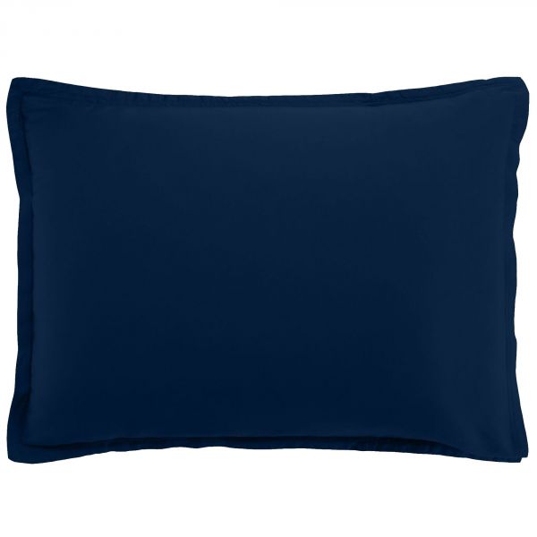 Taie d'oreiller 50x70 cm rectangle Satin de Coton Cobalt