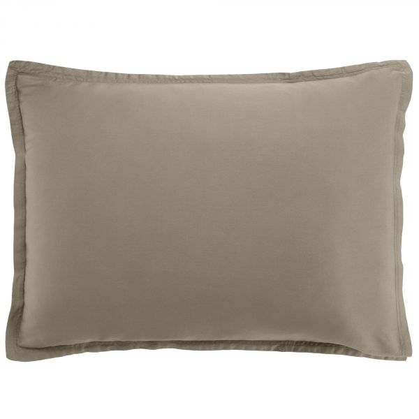 Taie d'oreiller 50x70 cm rectangle Satin de Coton Sable