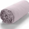 Drap housse 140x190 +30 cm Satin de Coton Tourterelle