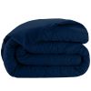 Housse de couette 220x240 Satin de Coton Cobalt