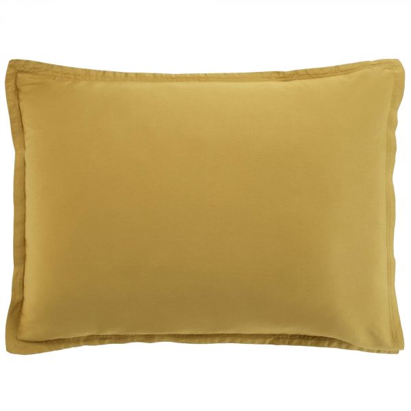 Taie d'oreiller 50x70 cm rectangle Satin de Coton Bronze