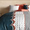 Housse de couette 220x240 cm + 2 taies d'oreiller 63x63 cm Coton Antan