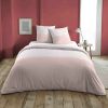 Housse de couette 220x240 cm + 2 taies d'oreiller 63x63 cm Coton Janne Rose