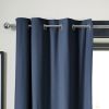 Rideau Occultant 140x280 cm Doublure polaire Polyester Bleu