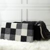 Coffre de rangement banc pliable Patchwork Gris