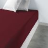 Drap housse 140x190 +35 cm 100% Coton 57 fils Grenat