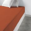 Drap housse 180x200 +35 cm 100% Coton 57 fils Terracotta