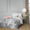 Housse de couette 220x240 cm + 2 taies d'oreiller 63x63 cm Satin de Coton Jille