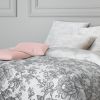 Housse de couette 220x240 cm + 2 taies d'oreiller 63x63 cm Satin de Coton Jille