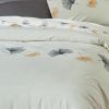 Housse de couette 240x260 cm + 2 taies d'oreiller 63x63 cm Percale 80 fils Sands Way Havane