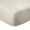 Drap housse 200x200 +35 cm Coton 57 fils Grège