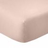 Drap housse 180x200 +35 cm Coton 57 fils Blush