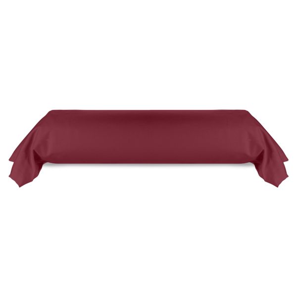 Taie de traversin 80x185 cm Coton 57 fils Cerise