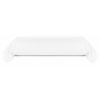 Taie de traversin 80x185 cm Coton 57 fils Blanc