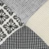 Pouf rond Patchwork gris 50 cm