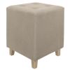 Pouf carré Hippolyte beige