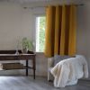 Rideau Occultant 140x180 cm Polyester Moutarde